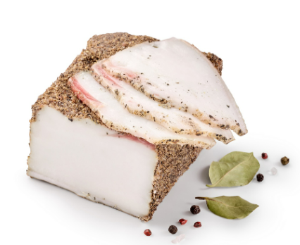 Сало свиняче, солоне, із спеціями, 6-8 см, ДСТУ 4668, 1 кг